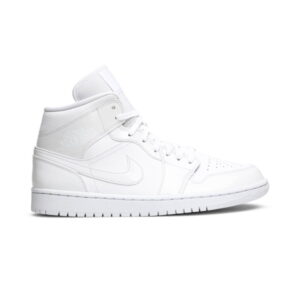 Wmns Air Jordan 1 Mid Triple White Blue BQ6472 100