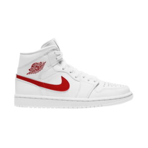 Sneakers Wmns Air Jordan 1 Mid White University Red BQ6472 106