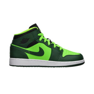 Air Jordan 1 Mid GS Gorge Green Grey 554725 330