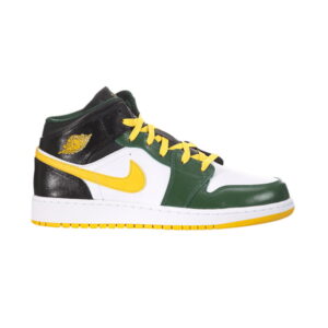 Air Jordan 1 Mid GS Gorge Green Gold 554725 307