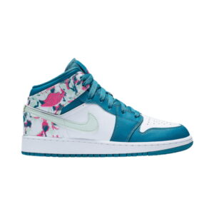 Air Jordan 1 Mid GS Paint Stroke Sneakers 555112 300