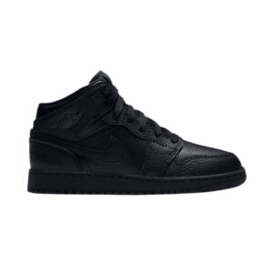 Air Jordan 1 Mid GS Triple Black 554725 091