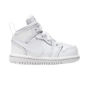 Air Jordan 1 Mid TD Triple White 640735 126