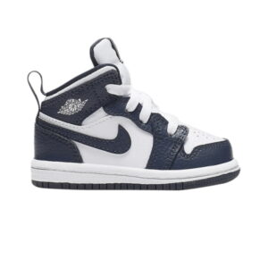 Air Jordan 1 Mid TD White Metallic Gold Obsidian 640735 174