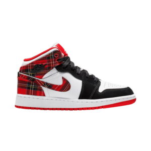 Air Jordan 1 Retro Mid GS Bad Santa Sneakers Black 554725 607