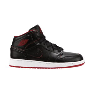 Air Jordan 1 Retro Mid GS Black Gym Red Violet 554725 028