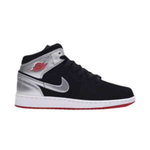 Air Jordan 1 Retro Mid GS Black Silver 554725 057