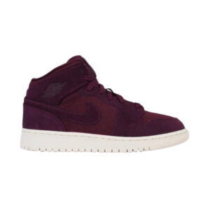 Air Jordan 1 Retro Mid GS Bordeaux Sneakers Black 554725 625