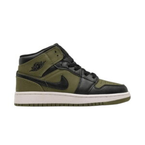 Air Jordan 1 Retro Mid GS Olive Canvas 554725 301