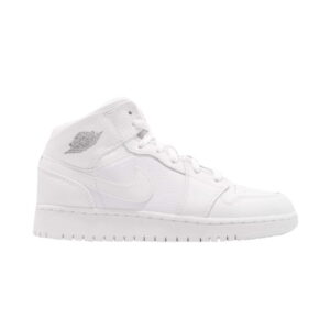 Air Jordan 1 Retro Mid GS Pure Platinum Sneakers 554725 109