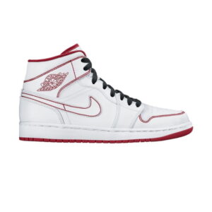 Air Jordan 1 Retro Mid GS White Gym Red 554725 103