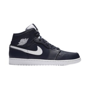 Air Jordan 1 Retro Mid Obsidian Sneakers Blue 554724 402