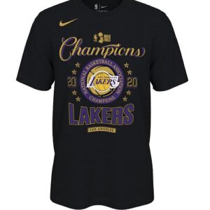 2020 Los Angeles Lakers NBA Champions Locker Room T-Shirt Blue 195246035333