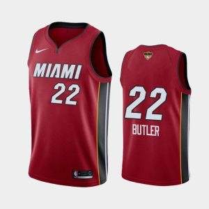 2020 NBA Finals Bound Miami Heat Jimmy Butler #22 Red Social Justice Statement Basketball Jersey Black 130358