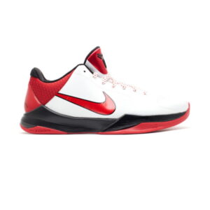 Nike Kobe 5 White Varsity Red Black 386429 161