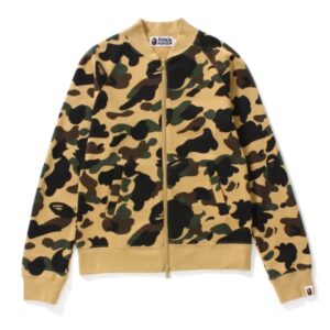 Sweatshirt BAPE 1st Camo Front Zip Sweatshirt Ladies Yellow 154789