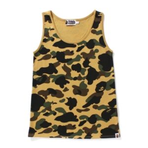 BAPE Ladies 1st Camo Tank Top Yellow 154564