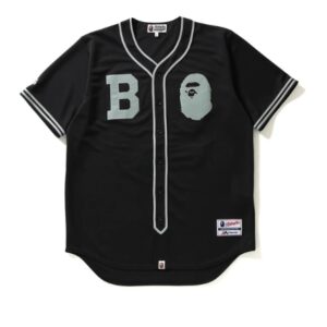 BAPE Majestic Baseball Shirt Black 154732