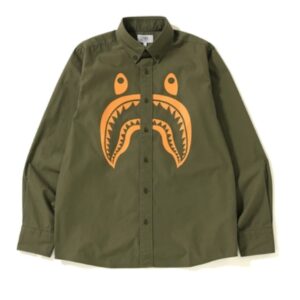 BAPE Shark BD Shirt Olive 154525