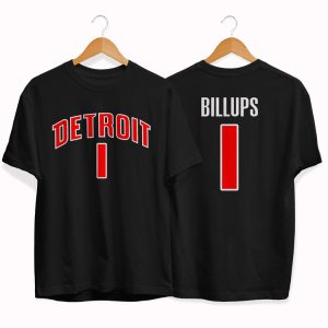 Detroit Pistons 1 Chauncey Billups tee by slamdunk Black/Blue/Navy 152344