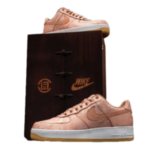 Sneakers CLOT x Nike Air Force 1 Low Premium Rose Gold Silk Special Box CJ5290 600 SB