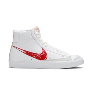 Nike Blazer Mid 77 Sketch White Red Cream CW7580 100