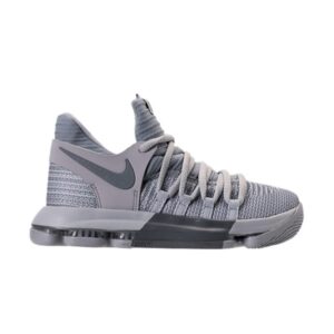 Nike KD 10 Wolf Gray (GS) White 918365 007