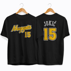 Nuggets 15 Jokic Black Tee by Slamdunk Black 150925