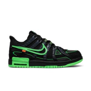 Off-White x Nike Air Rubber Dunk Green Strike Sneakers Black CU6015 001