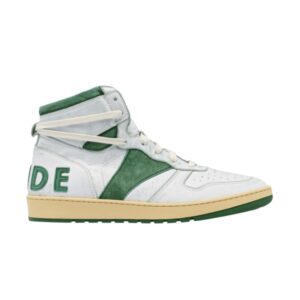 Rhude Rhecess High Skyline Sneakers – White Green RHU07FOM22003