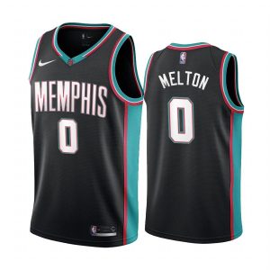 2020-21 Memphis Grizzlies #0 De'Anthony Melton Classic Edition Black Swingman Jersey black 166864