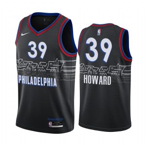 Basketball Jersey 2020-21 Philadelphia 76ers #39 Dwight Howard City Edition Black Swingman Jersey 167676