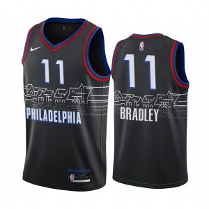 Basketball Jersey 2020-21 Philadelphia 76ers #11 Tony Bradley City Edition Black Swingman Jersey 167732