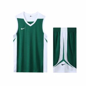 Nike Basketball Uniform Green White Grey 165479