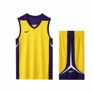 Nike Yellow Purple Basketball Uniform yellow 165453