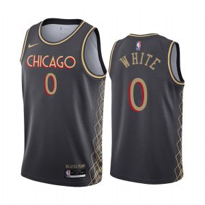 Basketball Jersey 2020-21 Chicago Bulls #0 Coby White City Edition Black Swingman Jersey 168288