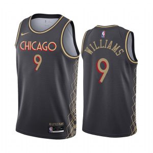 Basketball Jersey 2020-21 Chicago Bulls #9 Patrick Williams City Edition Black Swingman Jersey 168246