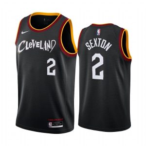 Basketball Jersey 2020-21 Cleveland Cavaliers #2 Collin Sexton City Edition Black Swingman Jersey 165730