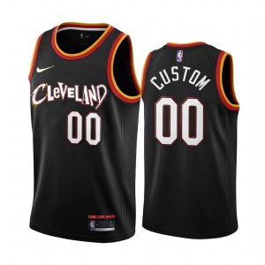 Basketball Jersey 2020-21 Cleveland Cavaliers #00 Custom City Edition Black Swingman Jersey 165748