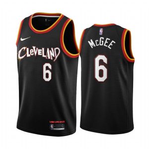 2020-21 Cleveland Cavaliers Basketball Jersey #6 JaVale McGee City Edition Black Swingman Jersey 165756