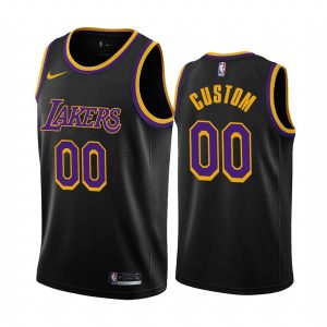 Basketball Jersey 2020-21 LA Lakers #00 Custom Earned Edition Black Swingman Jersey 166722