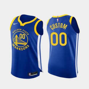 Basketball Jersey 2020-21 Warriors #00 Custom Icon Edition Royal Authentic Jersey 165633