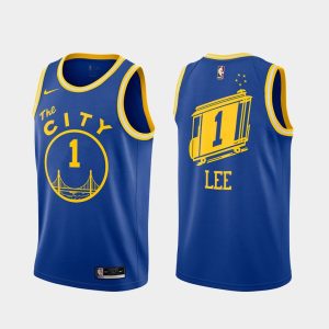 Basketball Jersey 2020-21 Warriors #1 Damion Lee Classic Edition Royal Swingman Jersey 165617