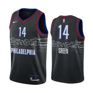 Basketball Jersey 2020-21 Philadelphia 76ers #14 Danny Green City Edition Black Swingman Jersey 167724