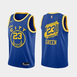 2020-21 Warriors Basketball Jersey #23 Draymond Green Classic Edition Royal Swingman Jersey 165576