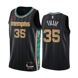 Basketball Jersey 2020-21 Memphis Grizzlies #35 Killian Tillie City Edition Black Swingman Jersey 166802