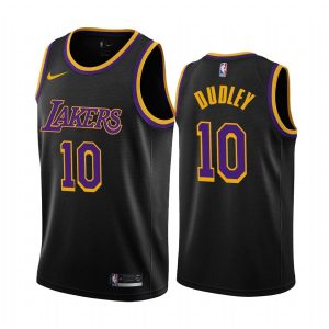 Basketball Jersey 2020-21 LA Lakers #10 Jared Dudley Earned Edition Black Swingman Jersey 166730