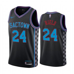 2020-21 Sacramento Kings #24 Buddy Hield City Edition Black Swingman Jersey Basketball Jersey 167822