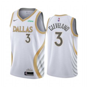 Basketball Jersey 2020-21 Dallas Mavericks #3 Antonius Cleveland City Edition Silver Swingman Jersey Black 168680