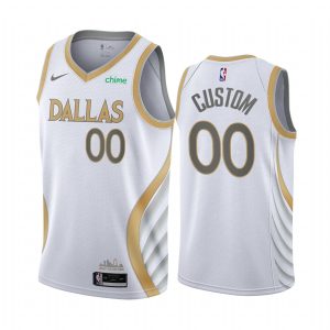 2020-21 Dallas Mavericks #00 Custom City Edition Silver Swingman Jersey Basketball Jersey Violet 168718